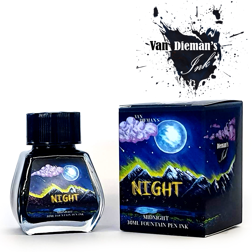 Van Dieman's Night - Midnight 30ml Ink Bottle Van Dieman's Night - Midnight 30ml Ink Bottle