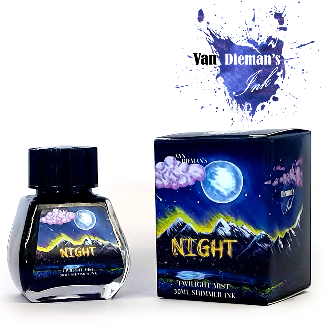 Van Dieman's Night - Twilight Mist Shimmering 30ml Ink Bottle Van Dieman's Night - Twilight Mist Shimmering 30ml Ink Bottle