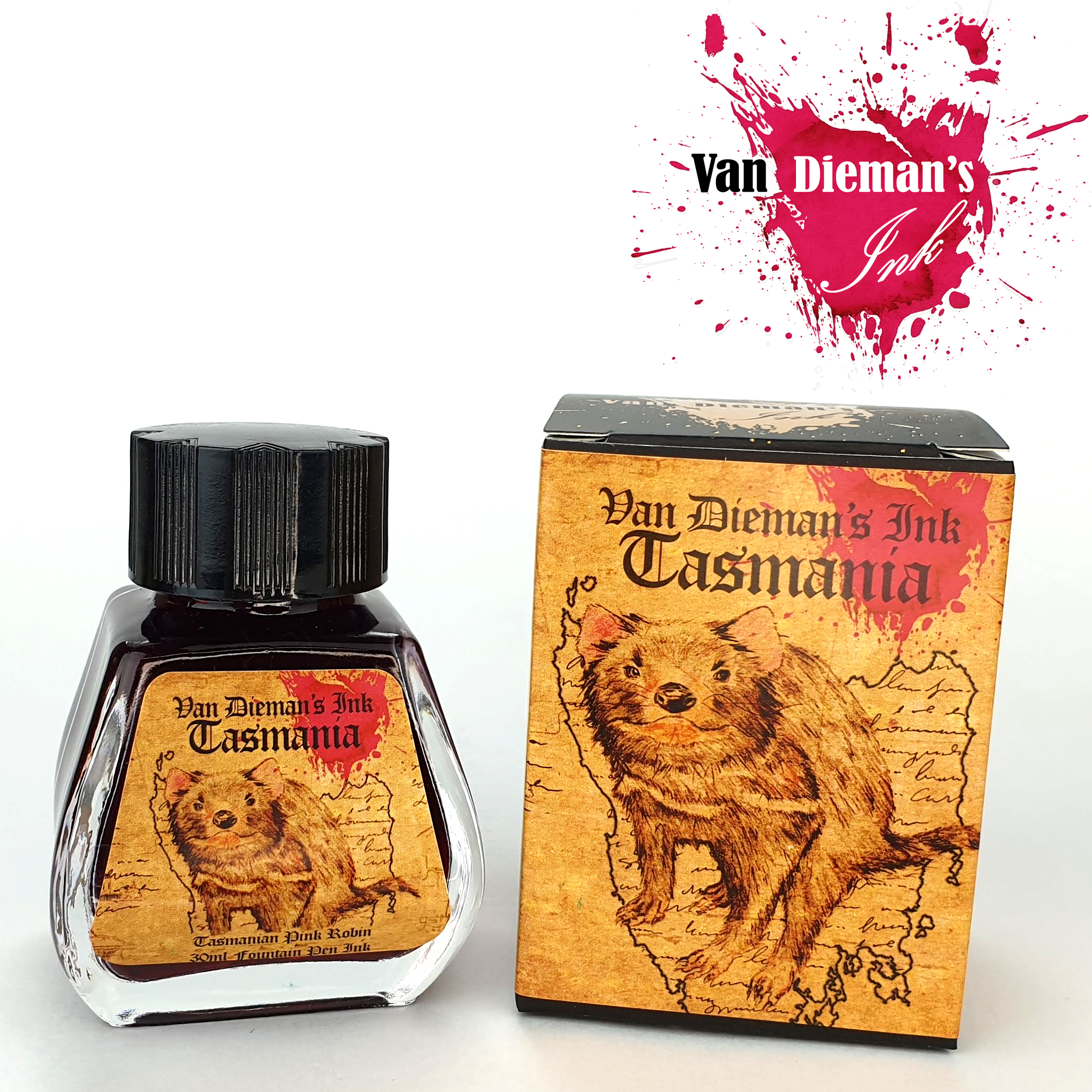 Van Dieman's Tasmania - Tasmanian Pink Robin 30ml Inktpot