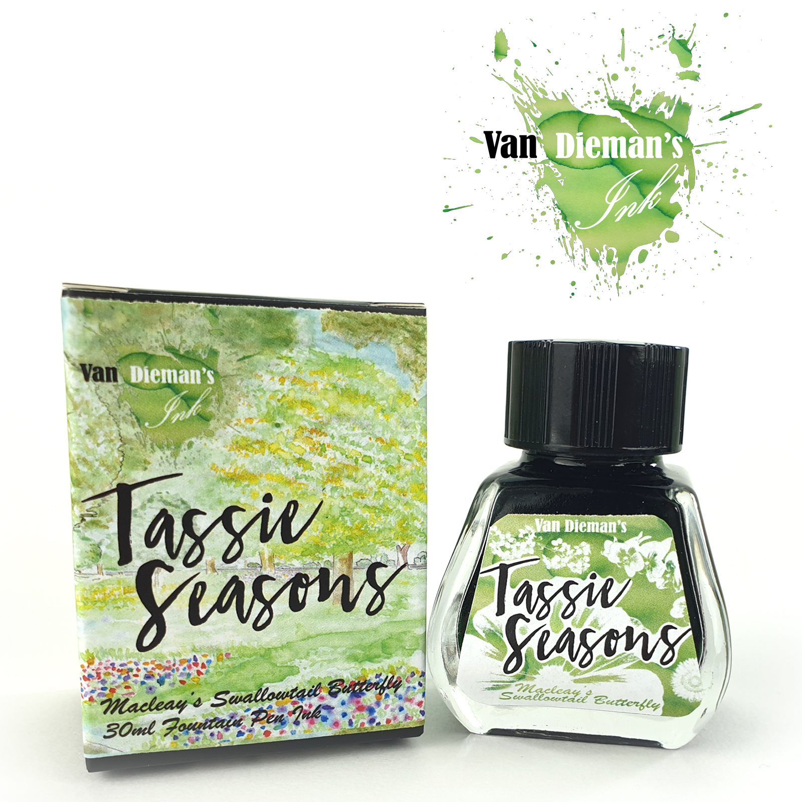 Van Dieman's Tassie Seasons - Macleay's Swallowtail Butterfly 30ml Ink Bottle