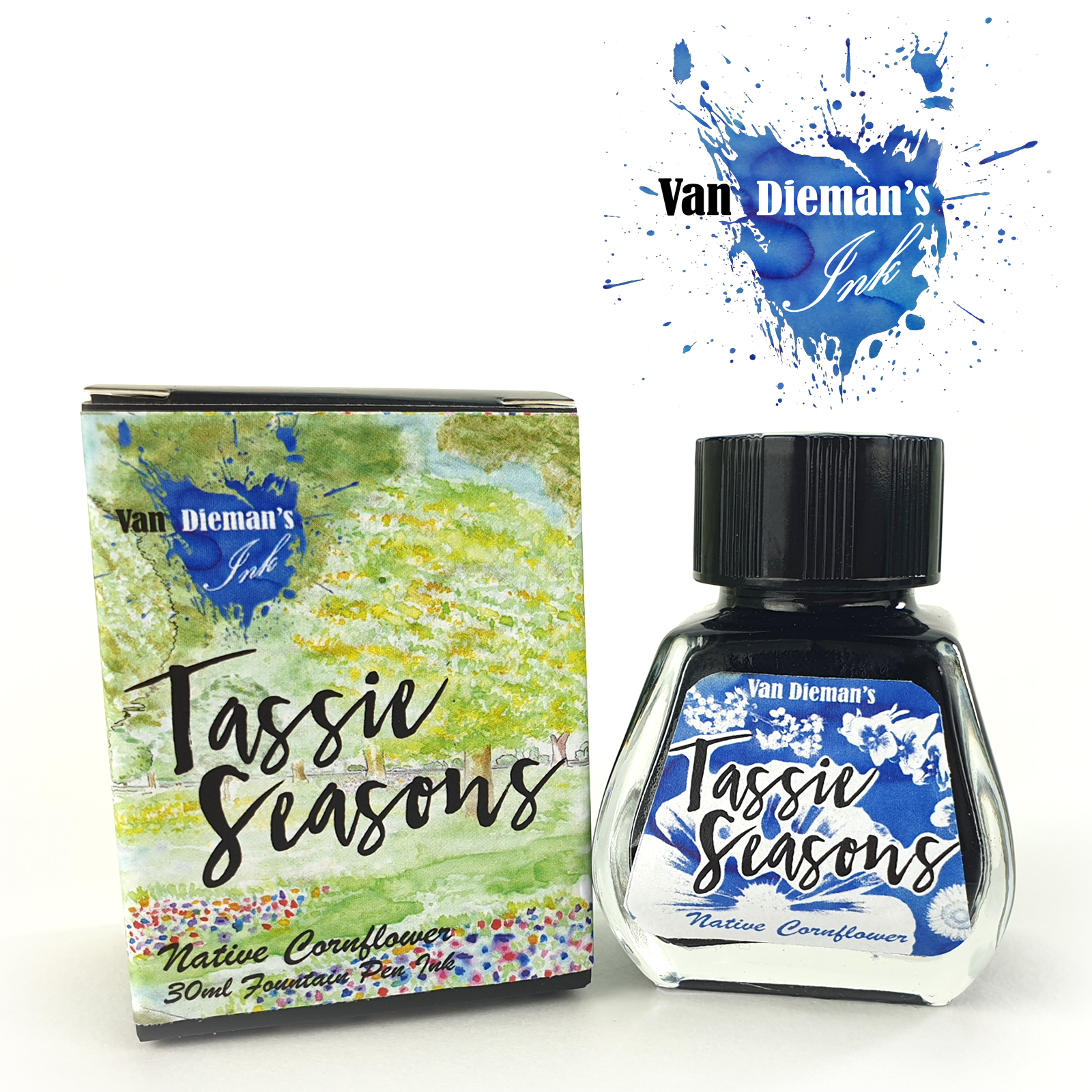 Van Dieman's Tassie Seasons - Native Cornflower 30ml Ink Bottle Van Dieman's Tassie Seasons - Native Cornflower 30ml Ink Bottle