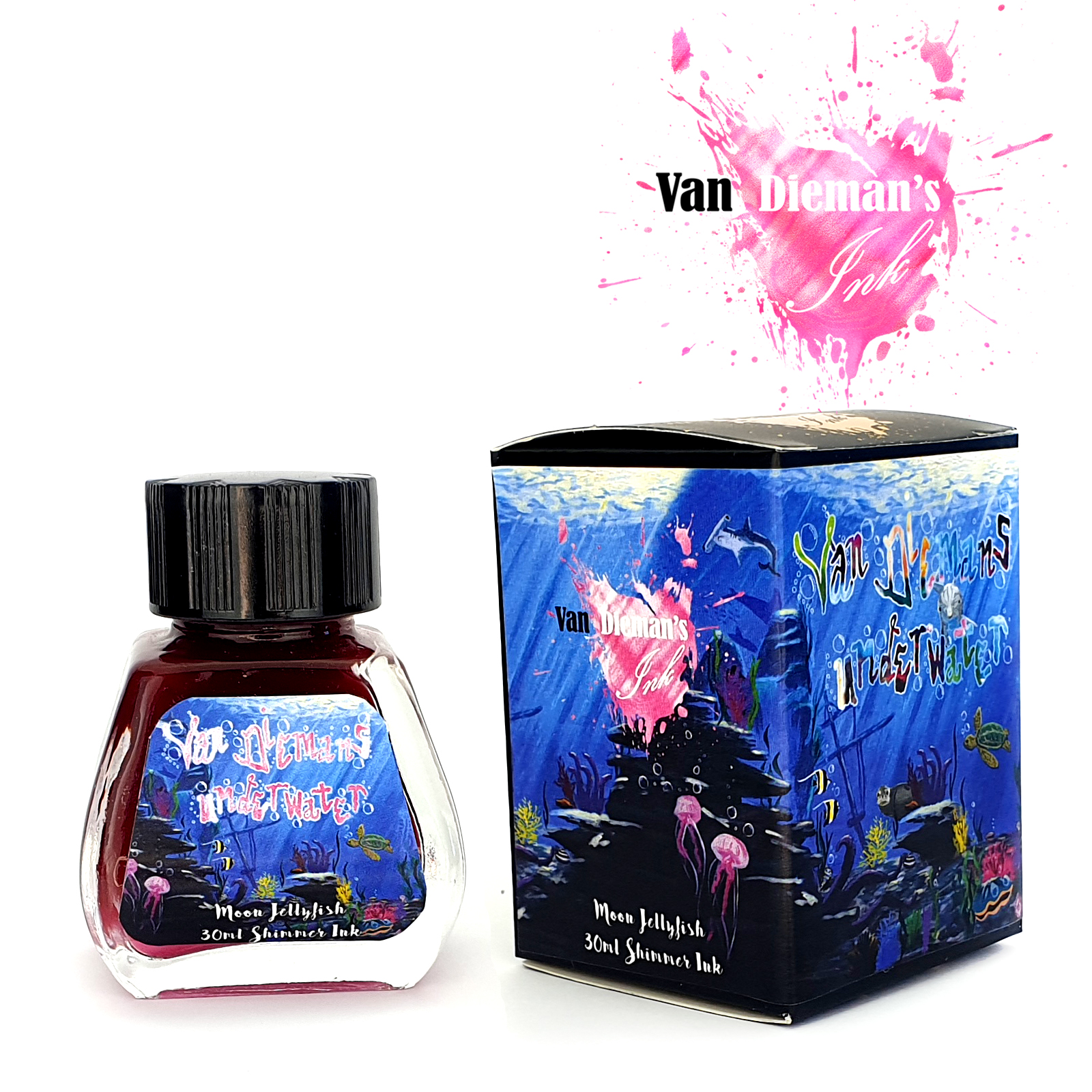 Van Dieman's Underwater - Moon Jellyfish Shimmering 30ml Frasco de tinta