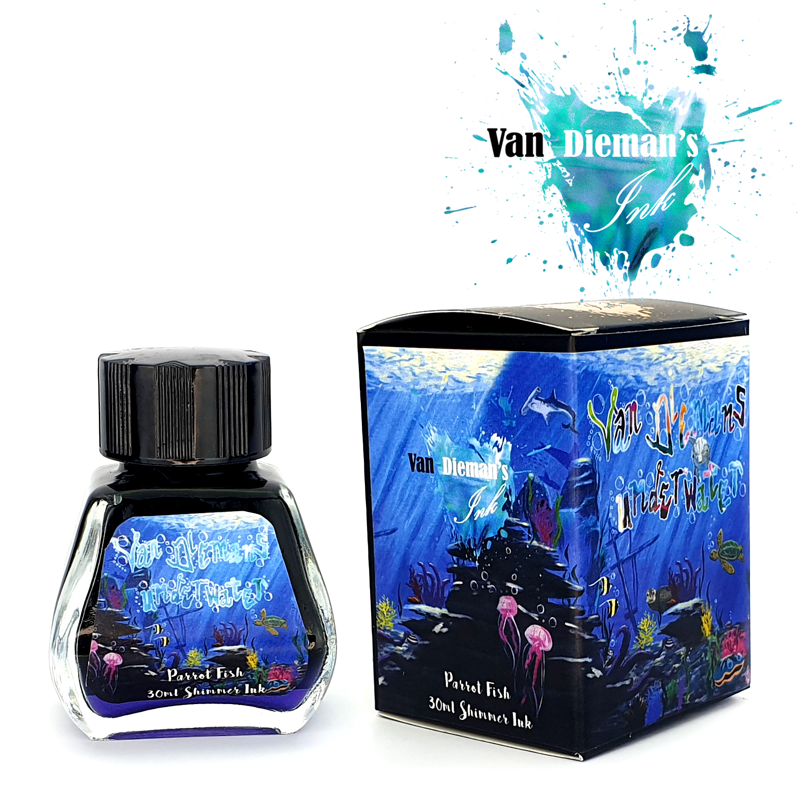 Van Dieman's Underwater - Parrot Fish Shimmering 30ml Bläck flaska