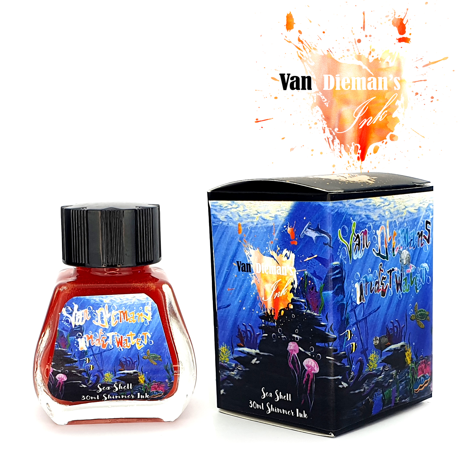 Van Dieman's Underwater - Sea Shell Shimmering 30ml Ink Bottle