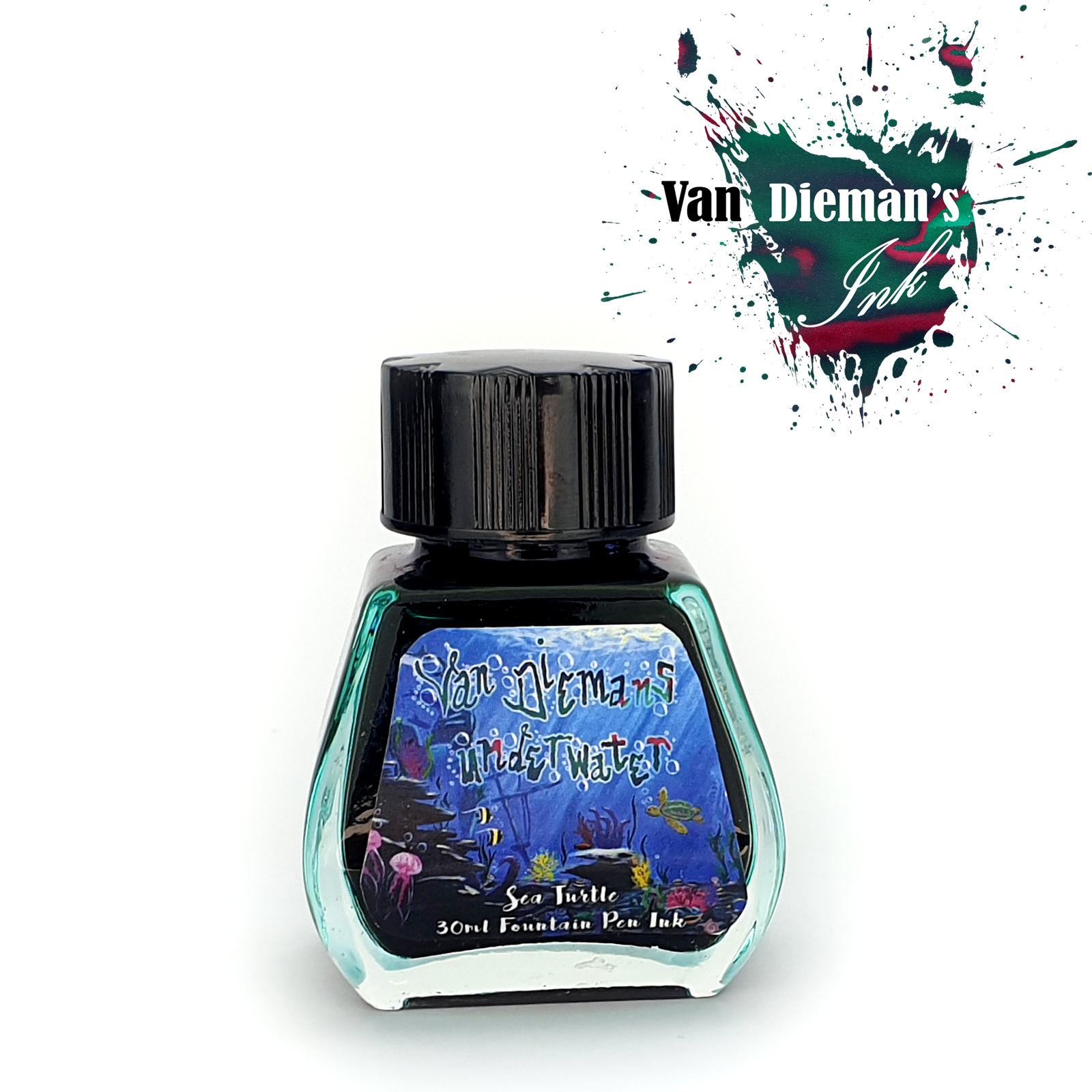 Van Dieman's Underwater - Sea Turtle 30ml Ink Bottle Van Dieman's Underwater - Sea Turtle 30ml Ink Bottle