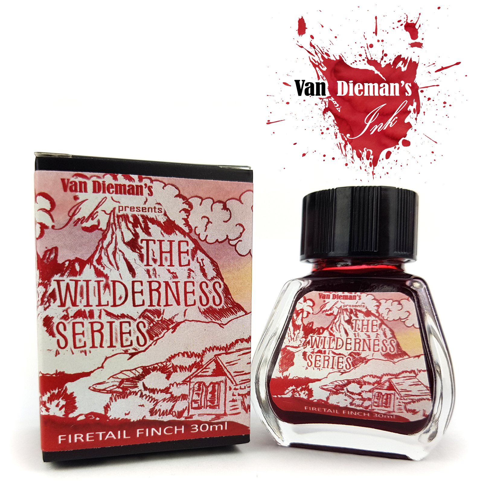Van Dieman's Wilderness - Firetail Finch 30ml Ink Bottle