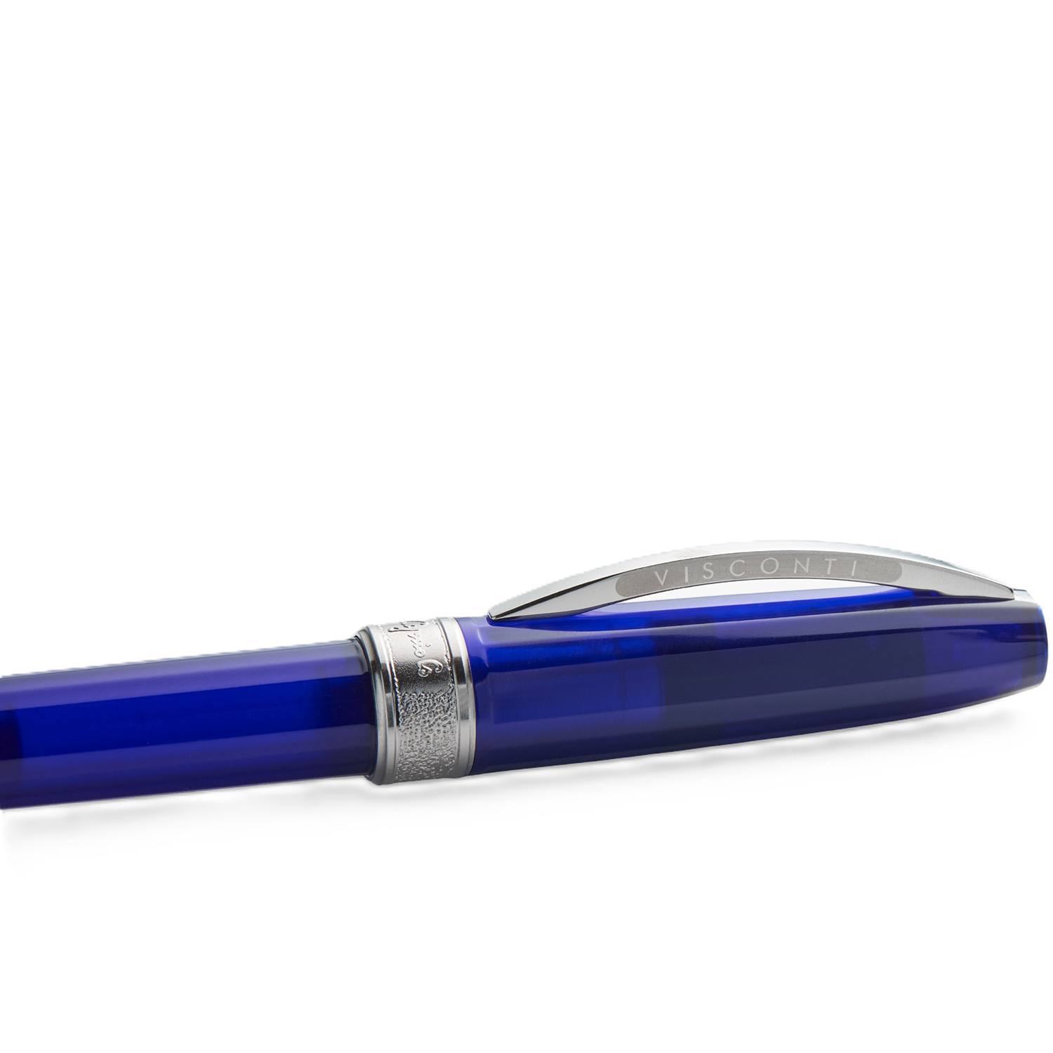 Visconti Michelangelo Translucent Blue Stylo Plume