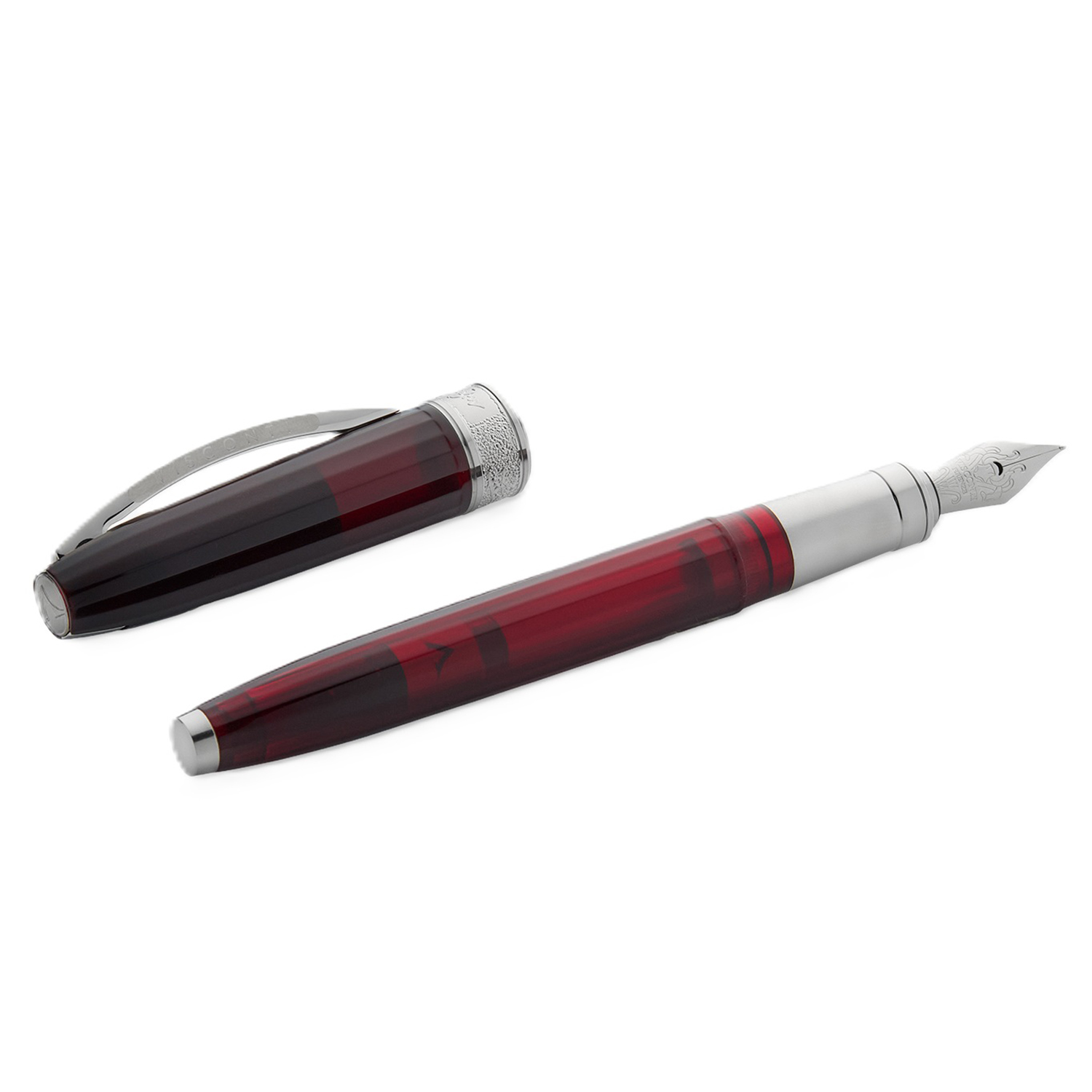 Visconti Michelangelo Translucent Red Reservoarpenna