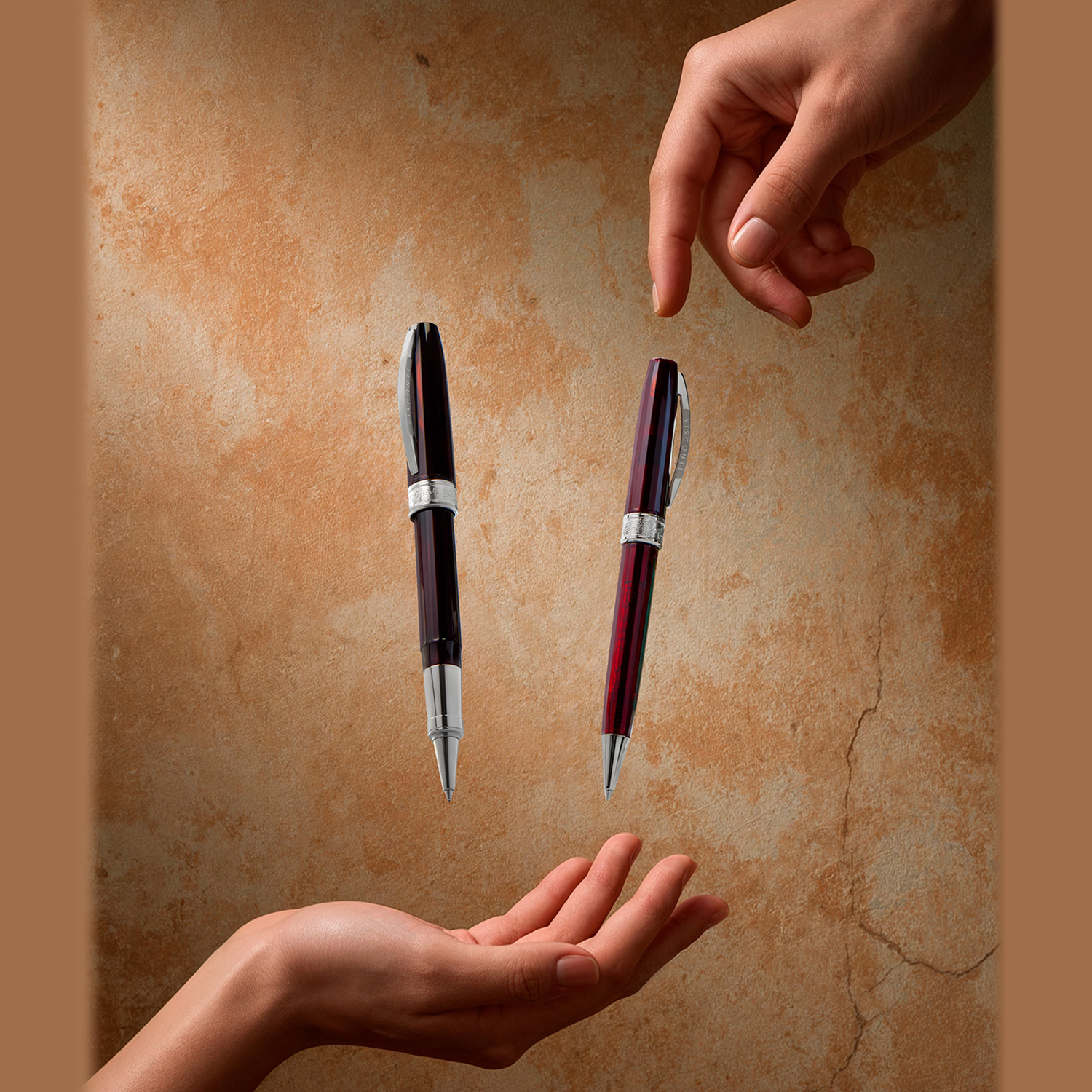 Visconti Michelangelo Translucent Red Balpen