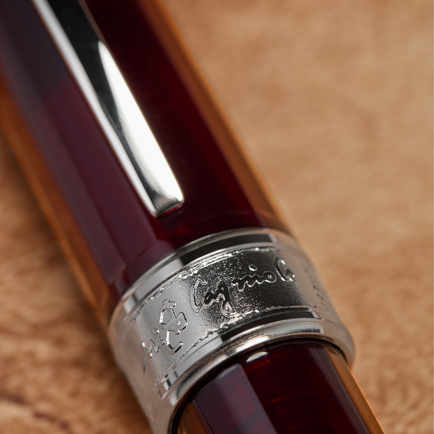 Visconti Michelangelo Translucent Red Rollerball