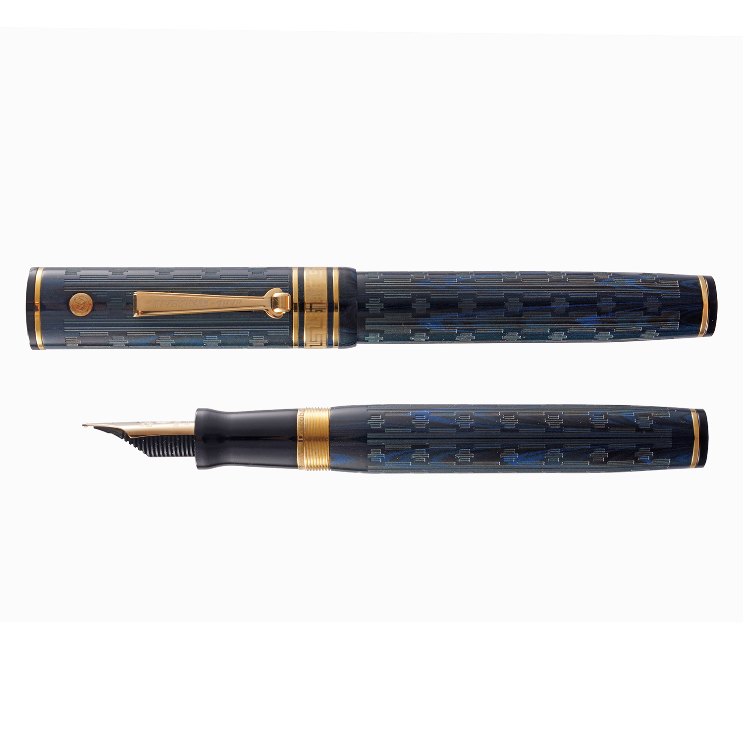 Wahl Eversharp Decoband Ebonite Blue GT Fountain pen Wahl Eversharp Decoband Ebonite Blue GT Fountain pen