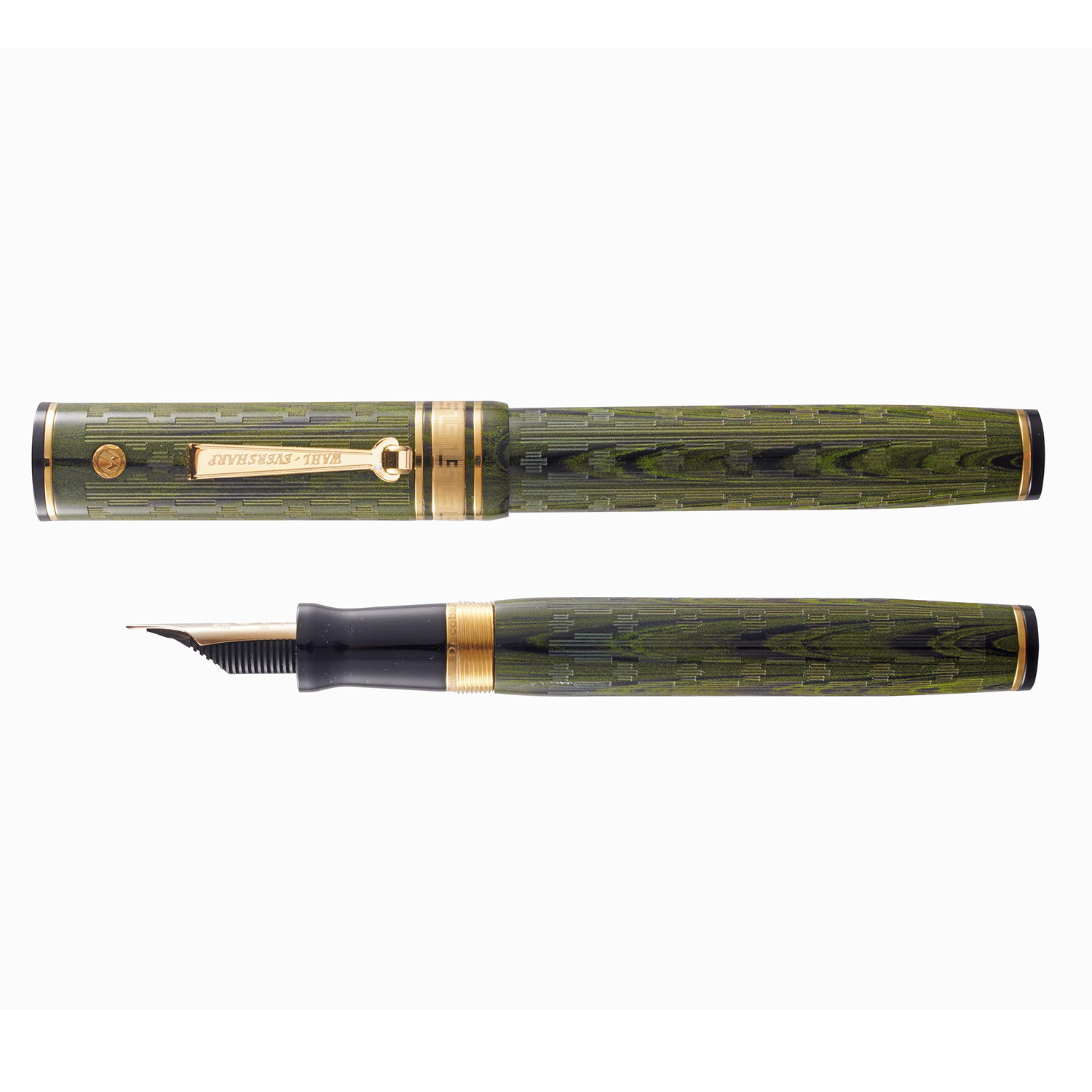 Wahl Eversharp Decoband Ebonite Green GT Fountain pen Wahl Eversharp Decoband Ebonite Green GT Fountain pen