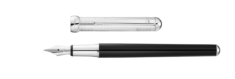 Waldmann Chess Silver Black Fountain pen