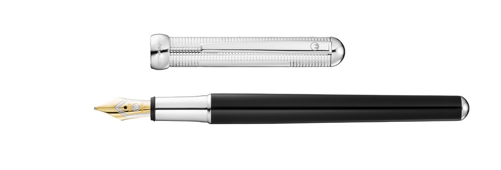 Waldmann Chess Silver Black Fountain pen Waldmann Chess Silver Black Fountain pen