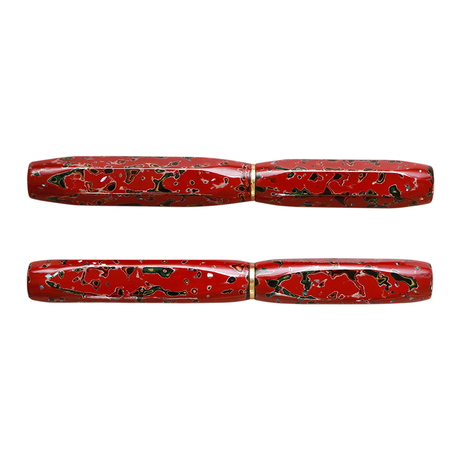 Wancher Densho 6 Facets Tsugaru Aka-age Raden Füllfederhalter