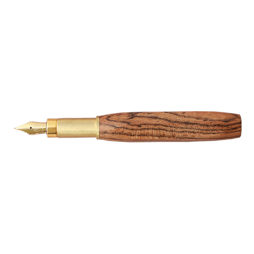 Wancher Densho 6 Facets Tigerwood Fountain Pen Wancher Densho 6 Facets Tigerwood Fountain Pen