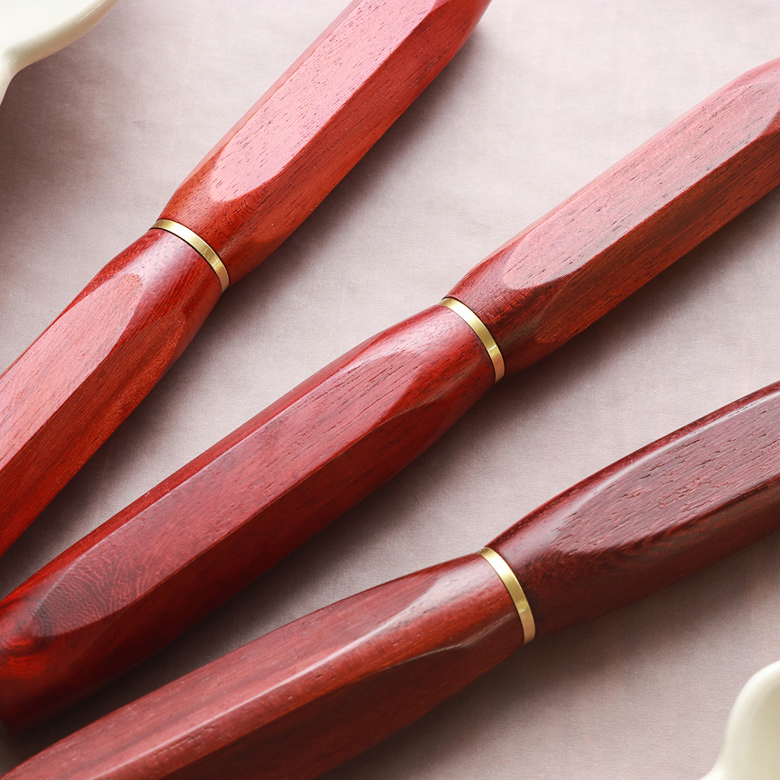 Wancher Densho 6 Facets Sandalwood Fountain Pen Wancher Densho 6 Facets Sandalwood Fountain Pen