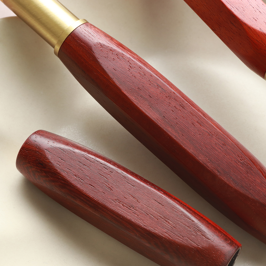 Wancher Densho 6 Facets Sandalwood Fountain Pen Wancher Densho 6 Facets Sandalwood Fountain Pen