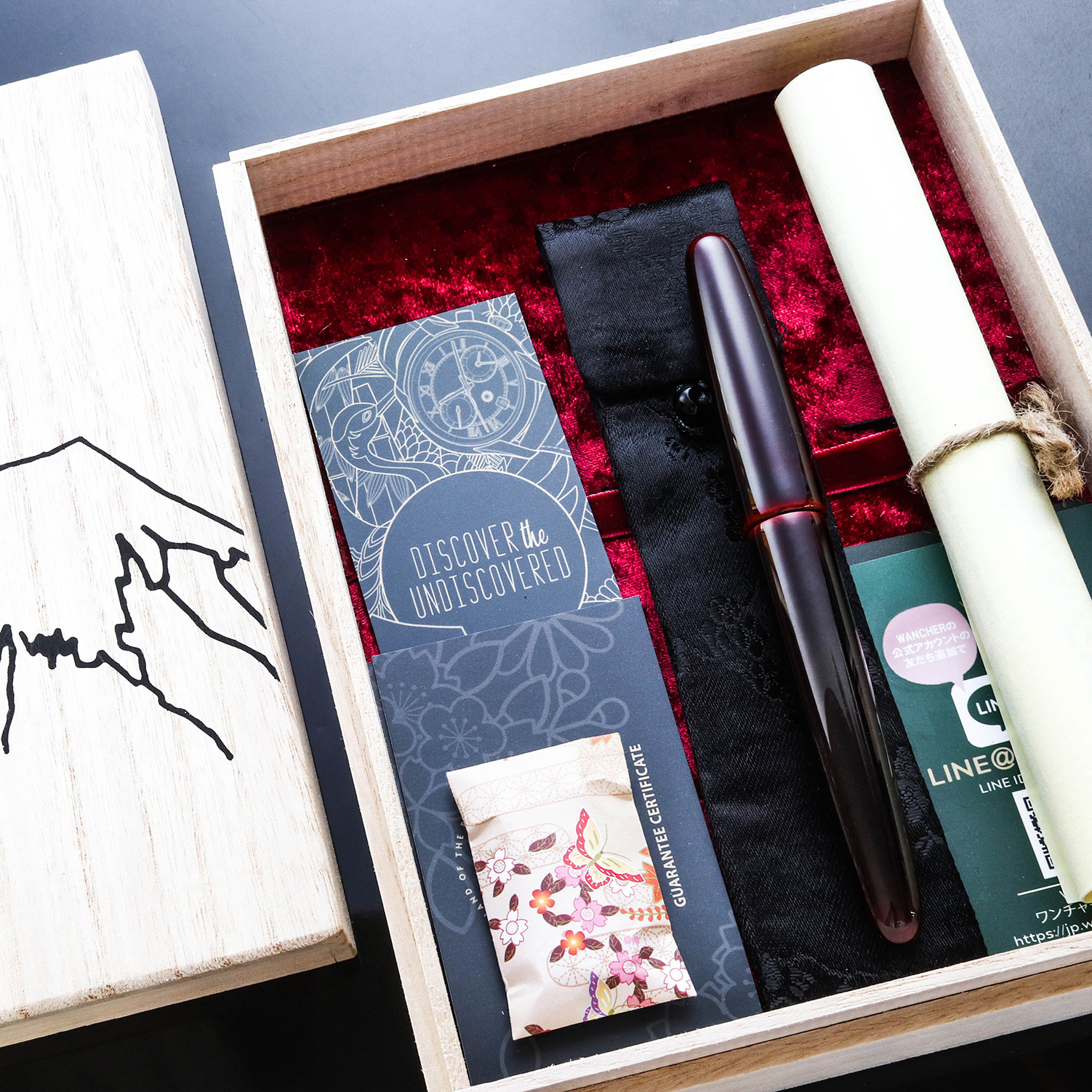 Wancher Dream Pen True Urushi Kuro Tamenuri Fountain Pen Wancher Dream Pen True Urushi Kuro Tamenuri Fountain Pen