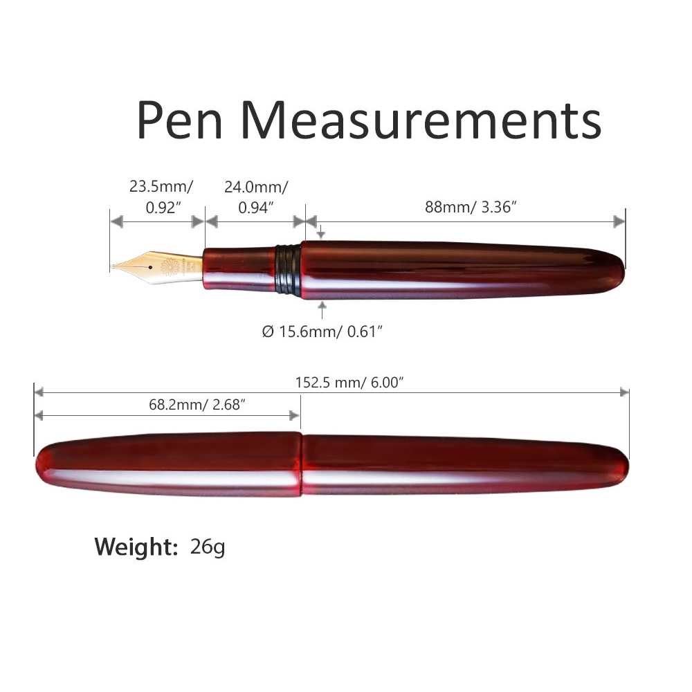 Wancher Dream Pen True Urushi Aka Tamenuri Fountain Pen Wancher Dream Pen True Urushi Aka Tamenuri Fountain Pen