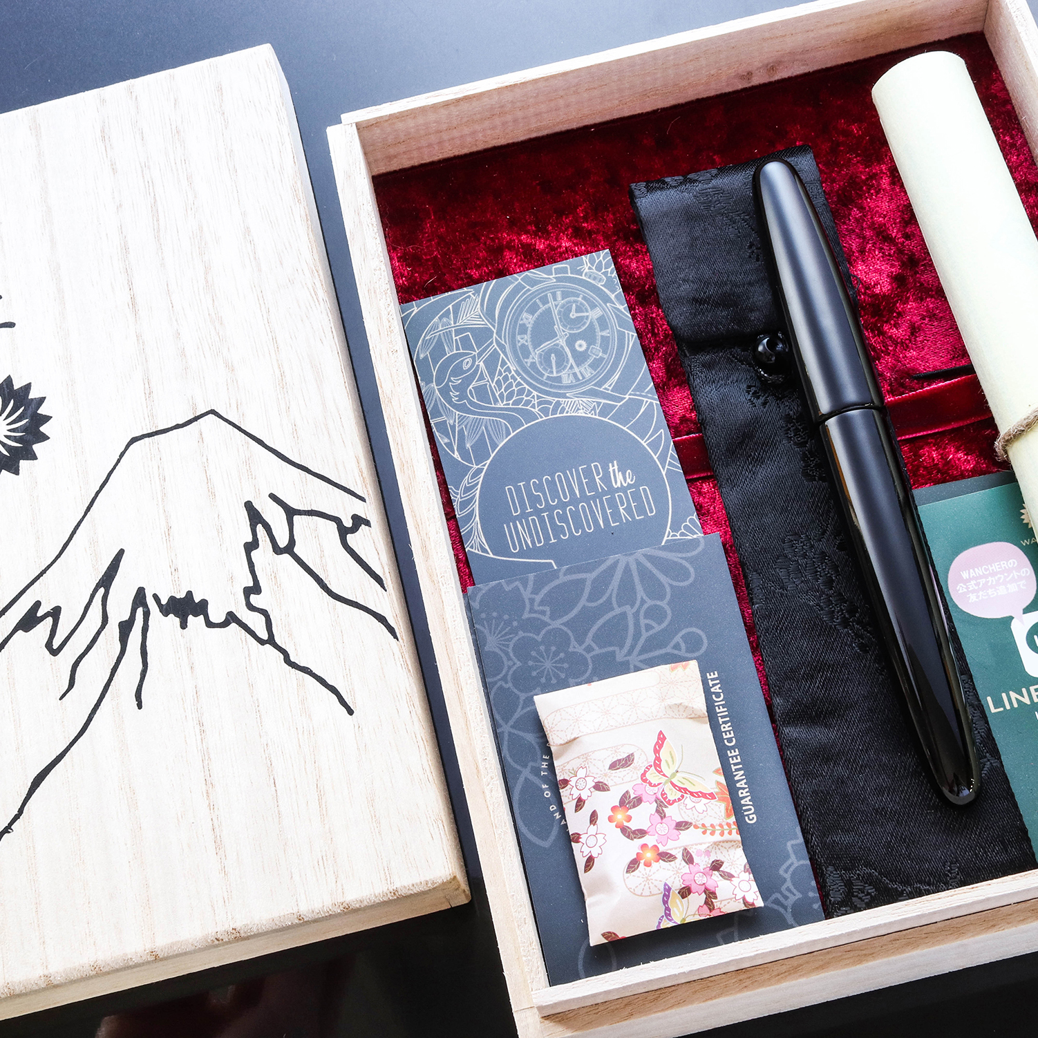 Wancher Dream Pen True Urushi Black ST Reservoarpenna