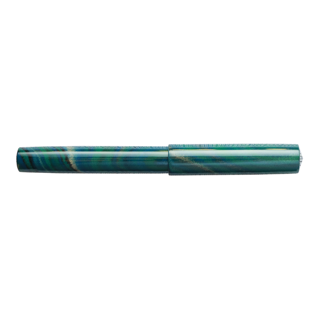 Wancher Mine Ebonite Marble Green Fountain Pen Wancher Mine Ebonite Marble Green Fountain Pen