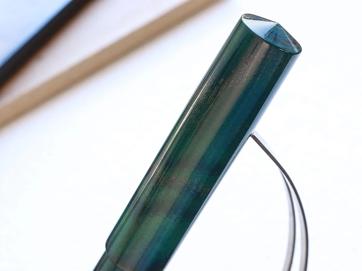 Wancher Mine Ebonite Marble Green Fountain Pen Wancher Mine Ebonite Marble Green Fountain Pen