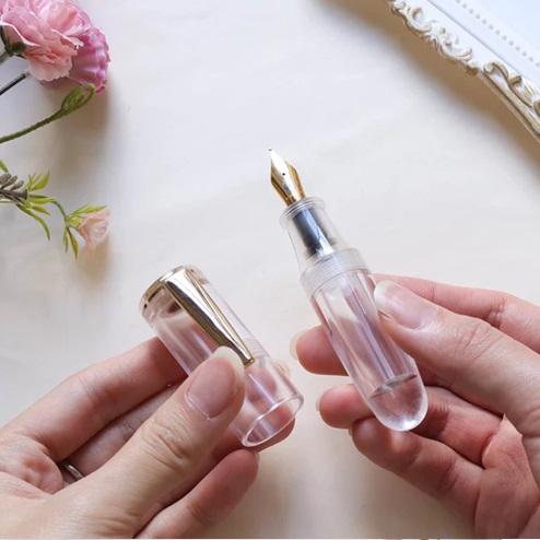 Wancher PoChaCo Crystal Clear GT Eyedropper Plumo Estilográfica