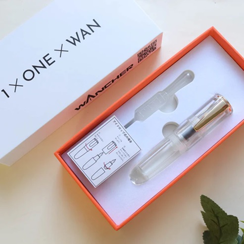 Wancher PoChaCo Crystal Clear GT Eyedropper Plumo Estilográfica