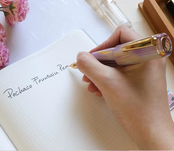 Wancher PoChaCo Milky Marble GT Cartridge Caneta de Tinta Permanente