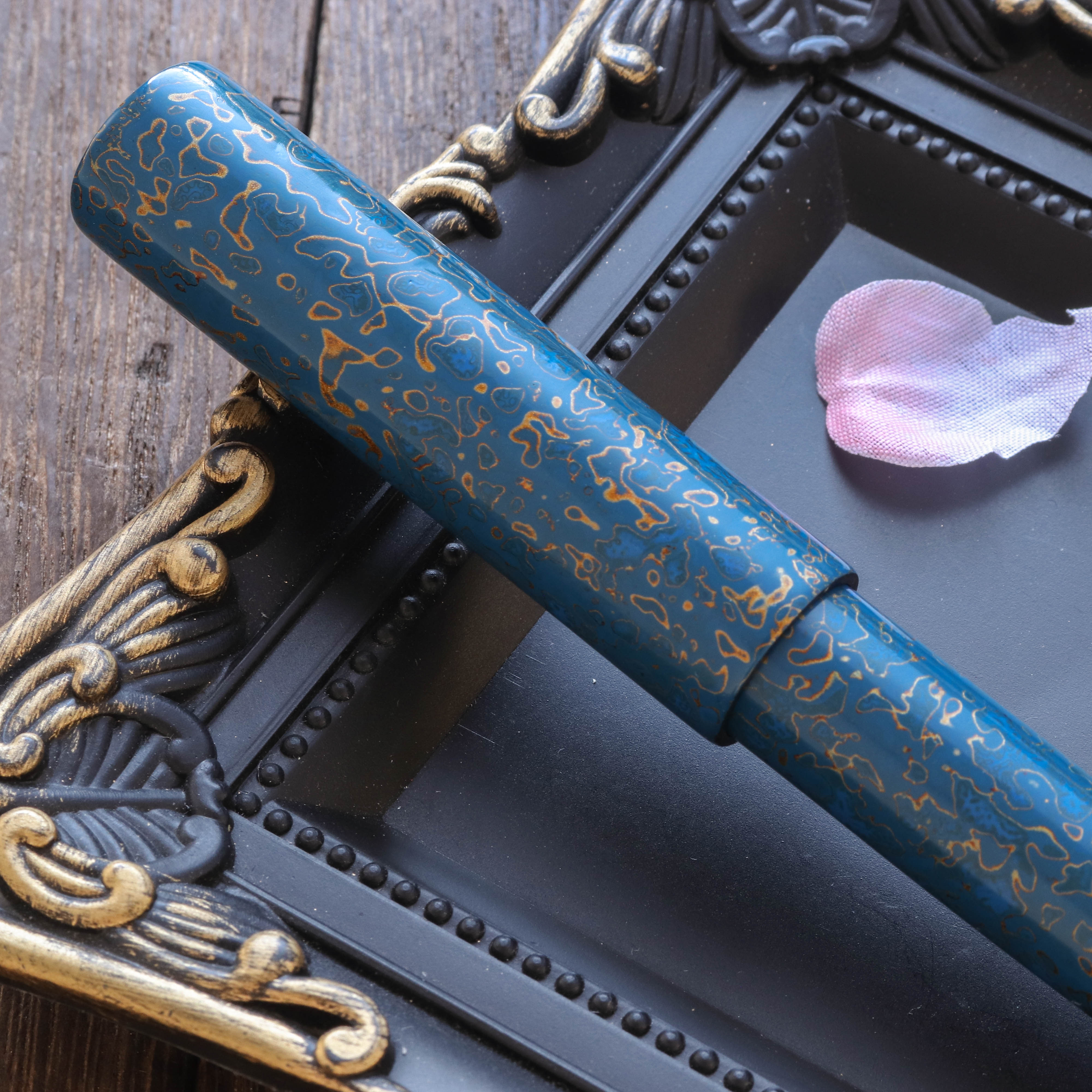 Wancher Sekai Saihi Urushi Ao-age Original Stylo Plume