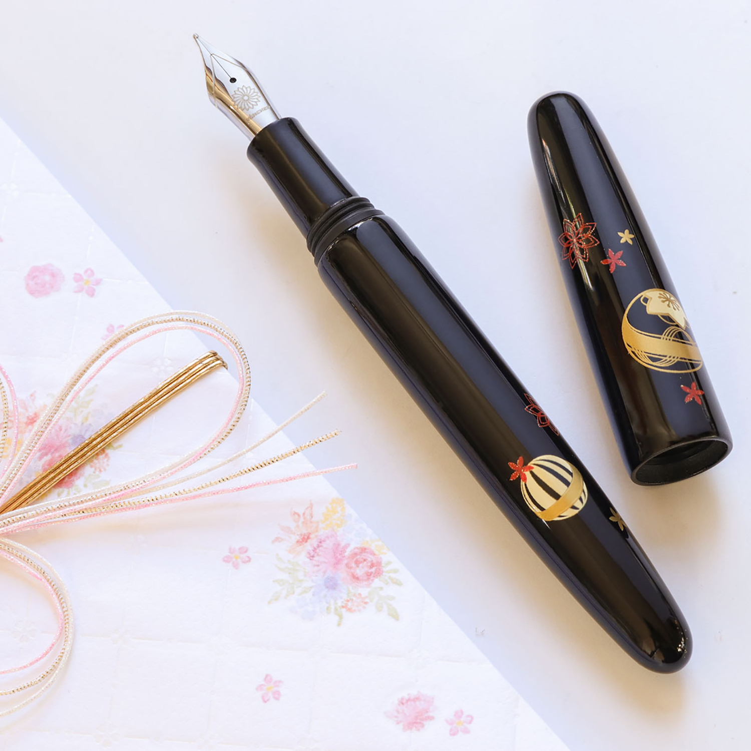 Wancher Dream Pen Echizen Urushi Temari Reservoarpenna