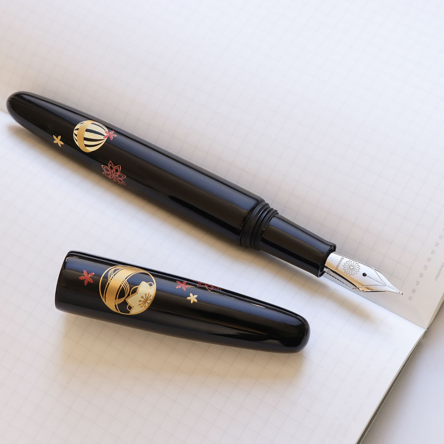 Wancher Dream Pen Echizen Urushi Temari Reservoarpenna
