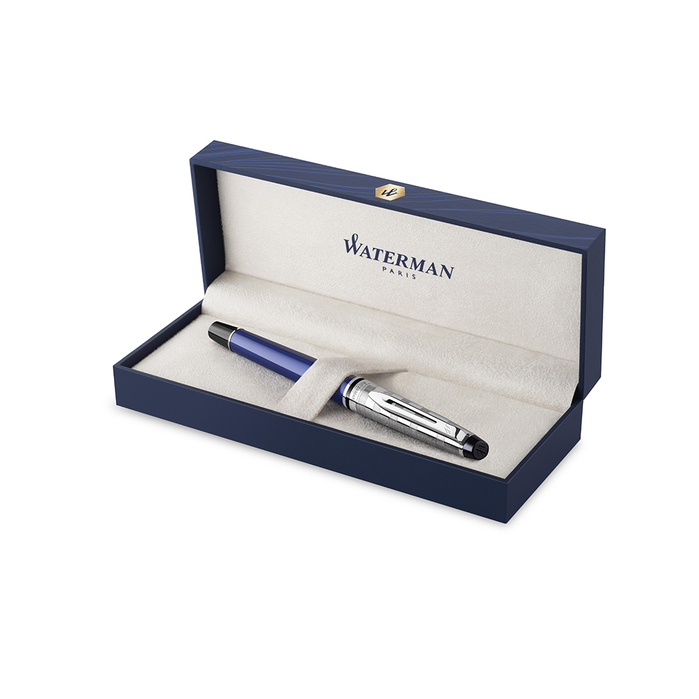 Waterman Expert III Deluxe Blauw CT Vulpen