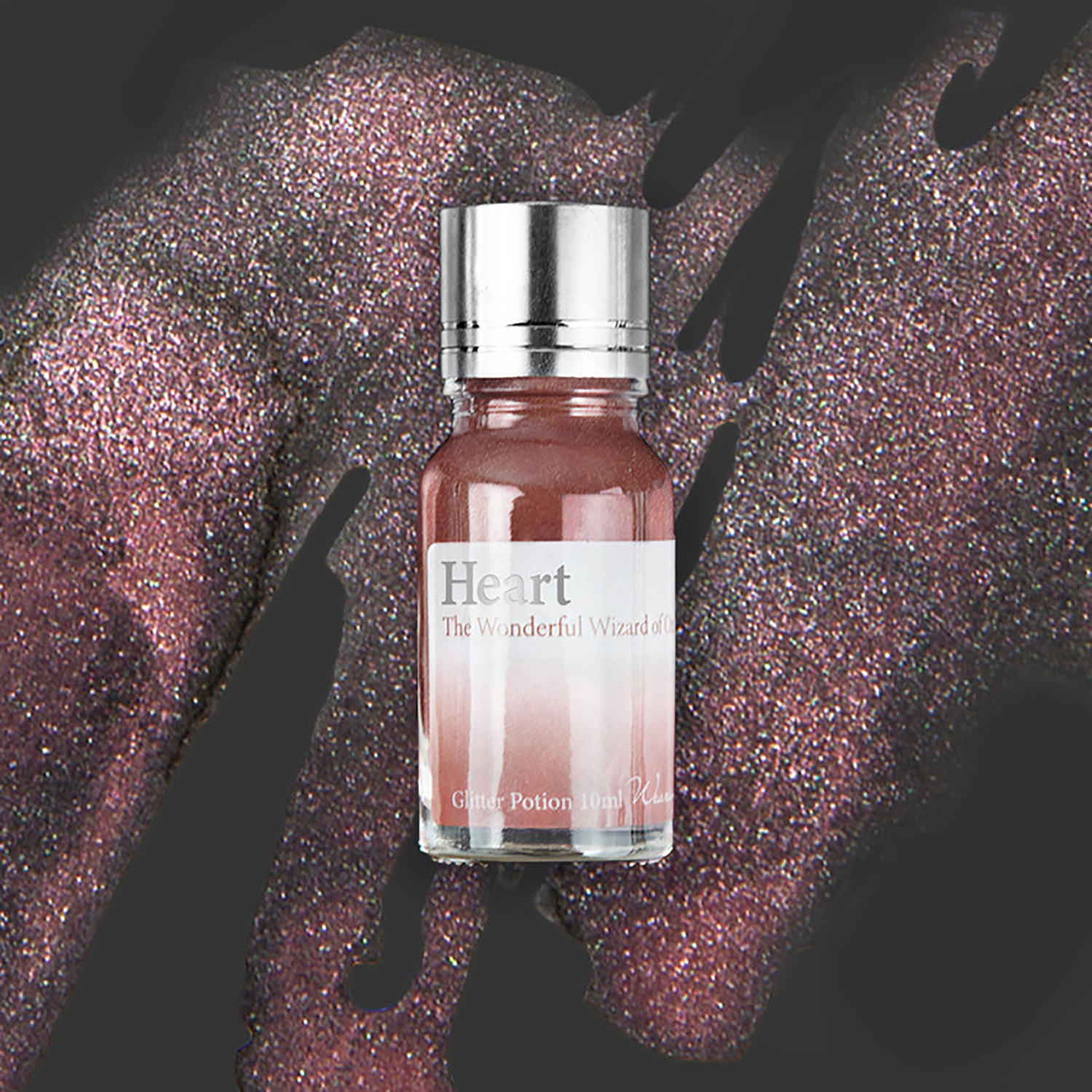 Wearingeul Inks Glitter Potion Heart Red Gold Silver 10ml Bottle