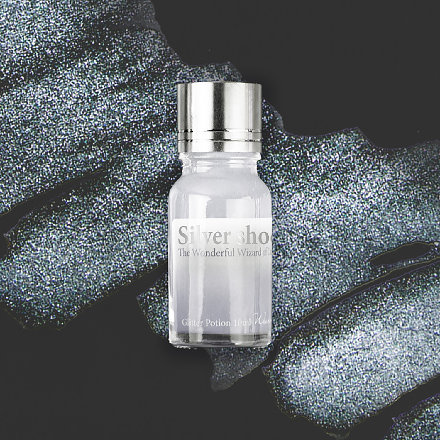 Wearingeul Inks Glitter Potion Silver Shoes Silver Blue 10ml Bottle