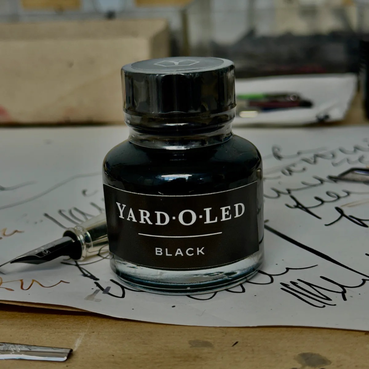 Yard O Led Fountain Pen Ink Jet Black 30ml Ink Bottle Yard O Led Fountain Pen Ink Jet Black 30ml Ink Bottle