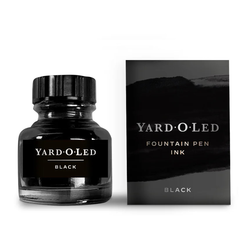 Yard O Led Fountain Pen Ink Jet Black 30ml Ink Bottle Yard O Led Fountain Pen Ink Jet Black 30ml Ink Bottle