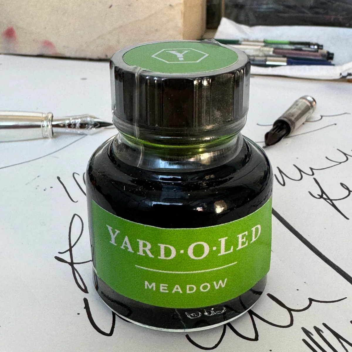 Yard O Led Fountain Pen Ink Meadow Green 30ml Inktpot