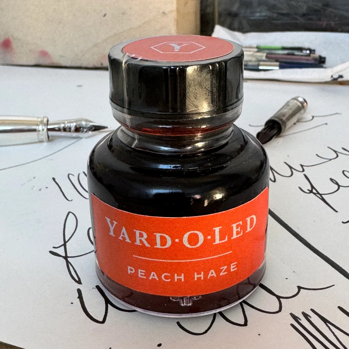 Yard O Led Fountain Pen Ink Peach Haze 30ml Ink Bottle Yard O Led Fountain Pen Ink Peach Haze 30ml Ink Bottle