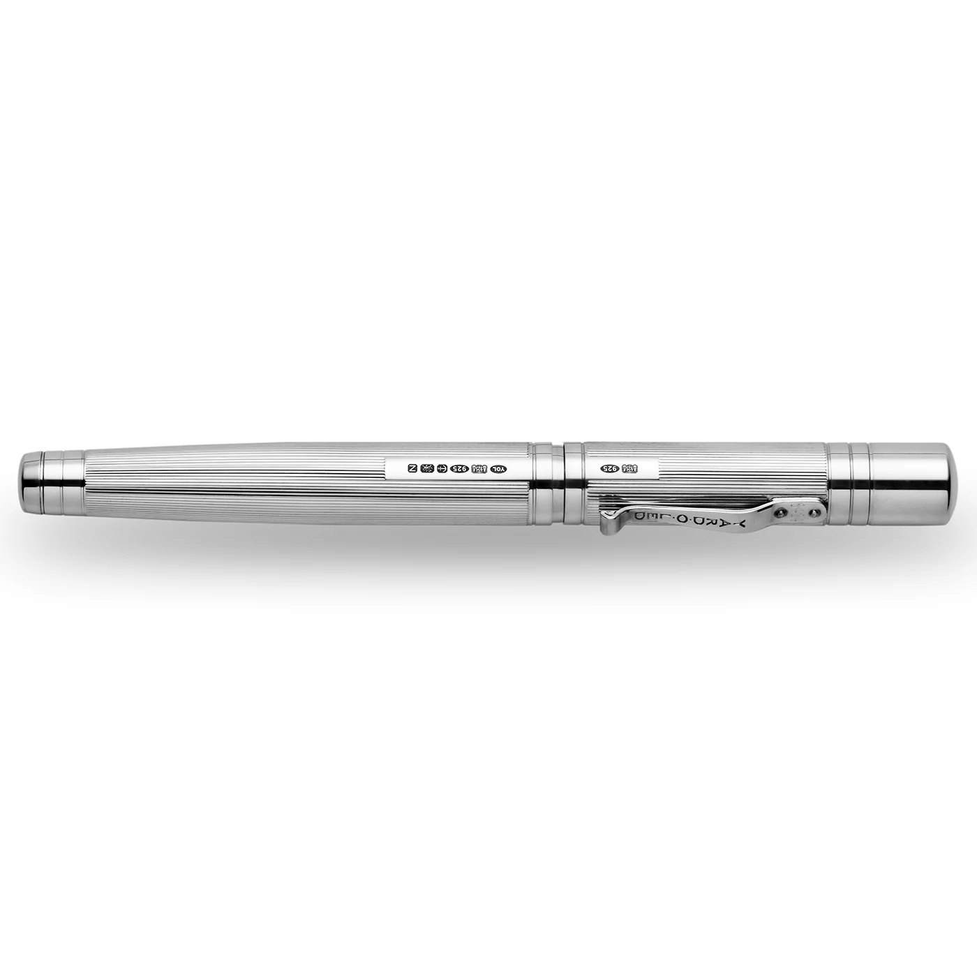 Yard O Led The Pinstripe 72 Sterling Silver Grand Fountain Pen Yard O Led The Pinstripe 72 Sterling Silver Grand Fountain Pen