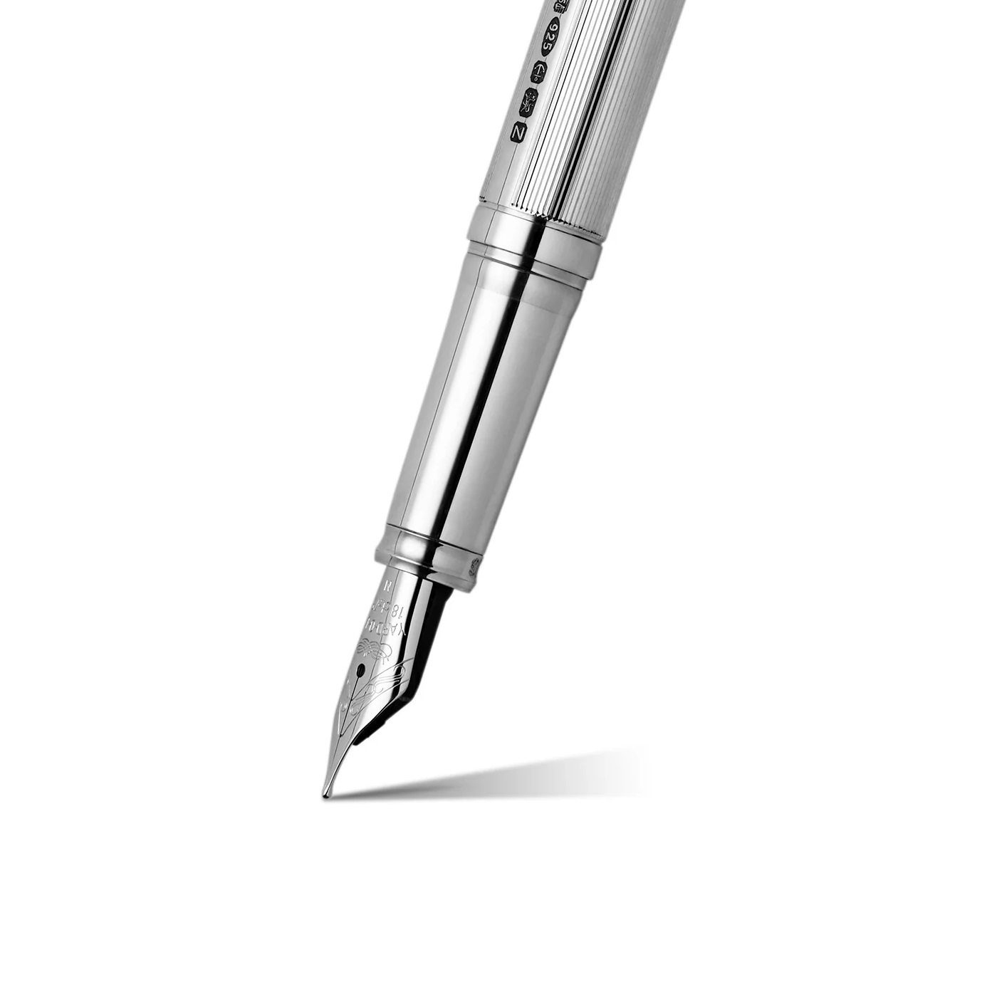 Yard O Led The Pinstripe 72 Sterling Silver Standard Fountain Pen Yard O Led The Pinstripe 72 Sterling Silver Standard Fountain Pen