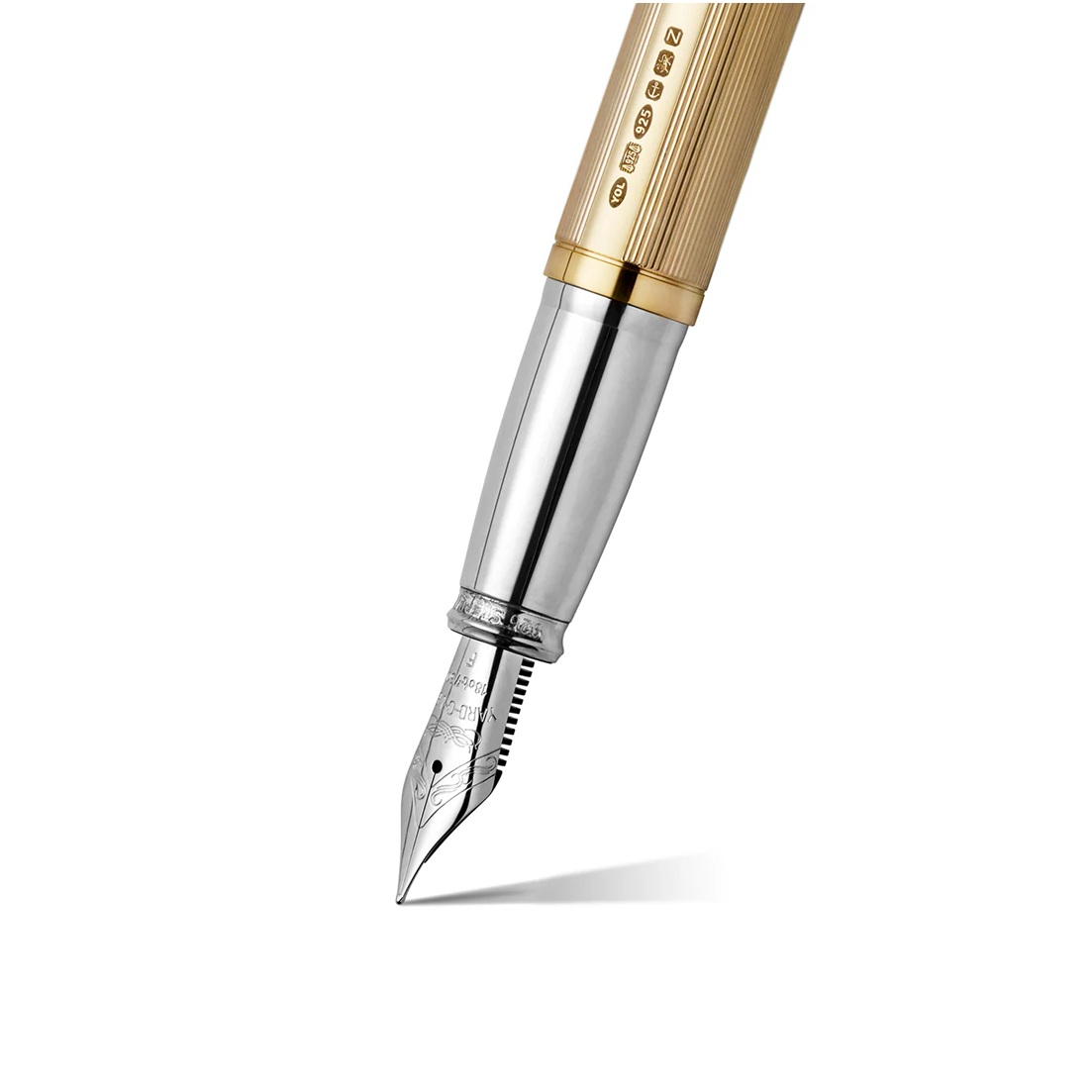 Yard O Led The Pinstripe 72 Vermeil Grand Fountain Pen