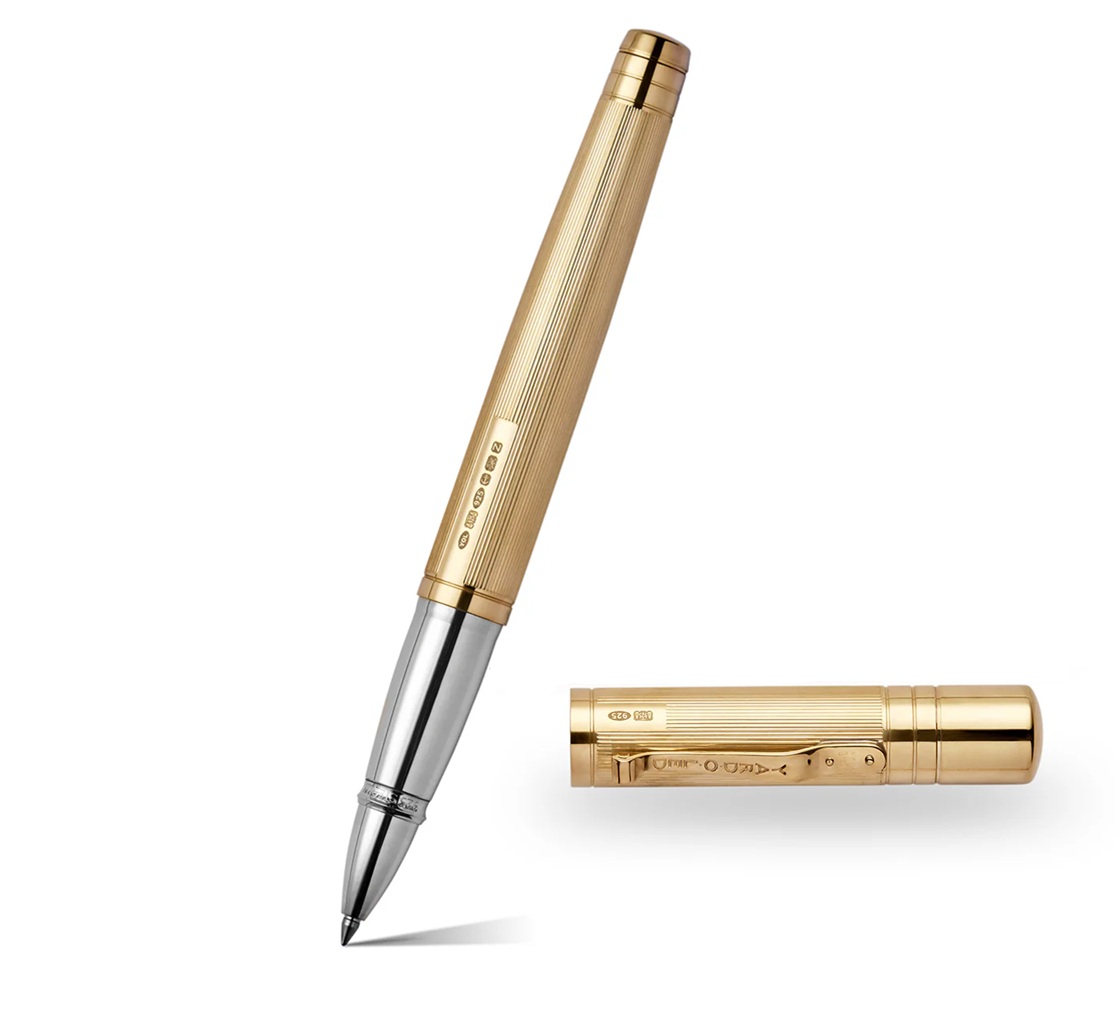 Yard O Led The Pinstripe 72 Vermeil Grand Rollerball