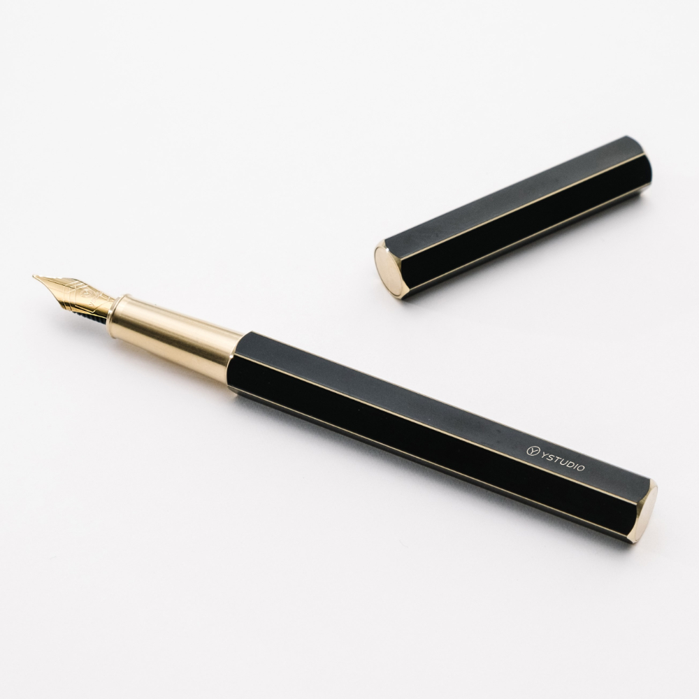 Ystudio Classic Fountain Pen 10th Anniversary Black Fountain Pen Ystudio Classic Fountain Pen 10th Anniversary Black Fountain Pen