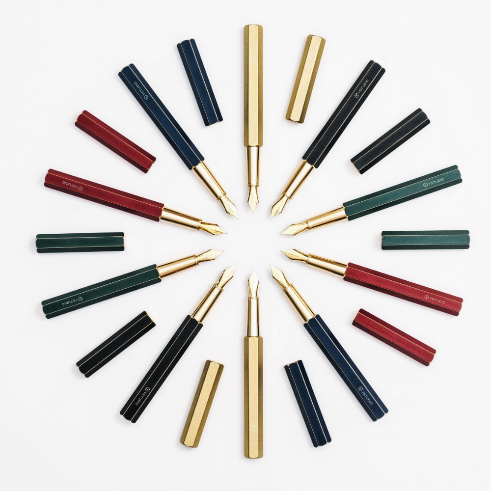 Ystudio Classic Fountain Pen 10th Anniversary Green Fountain Pen Ystudio Classic Fountain Pen 10th Anniversary Green Fountain Pen