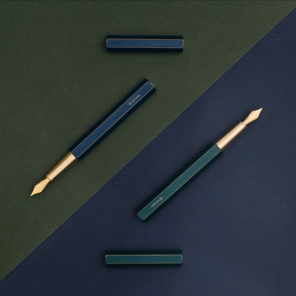 Ystudio Classic Fountain Pen 10th Anniversary Green Fountain Pen Ystudio Classic Fountain Pen 10th Anniversary Green Fountain Pen