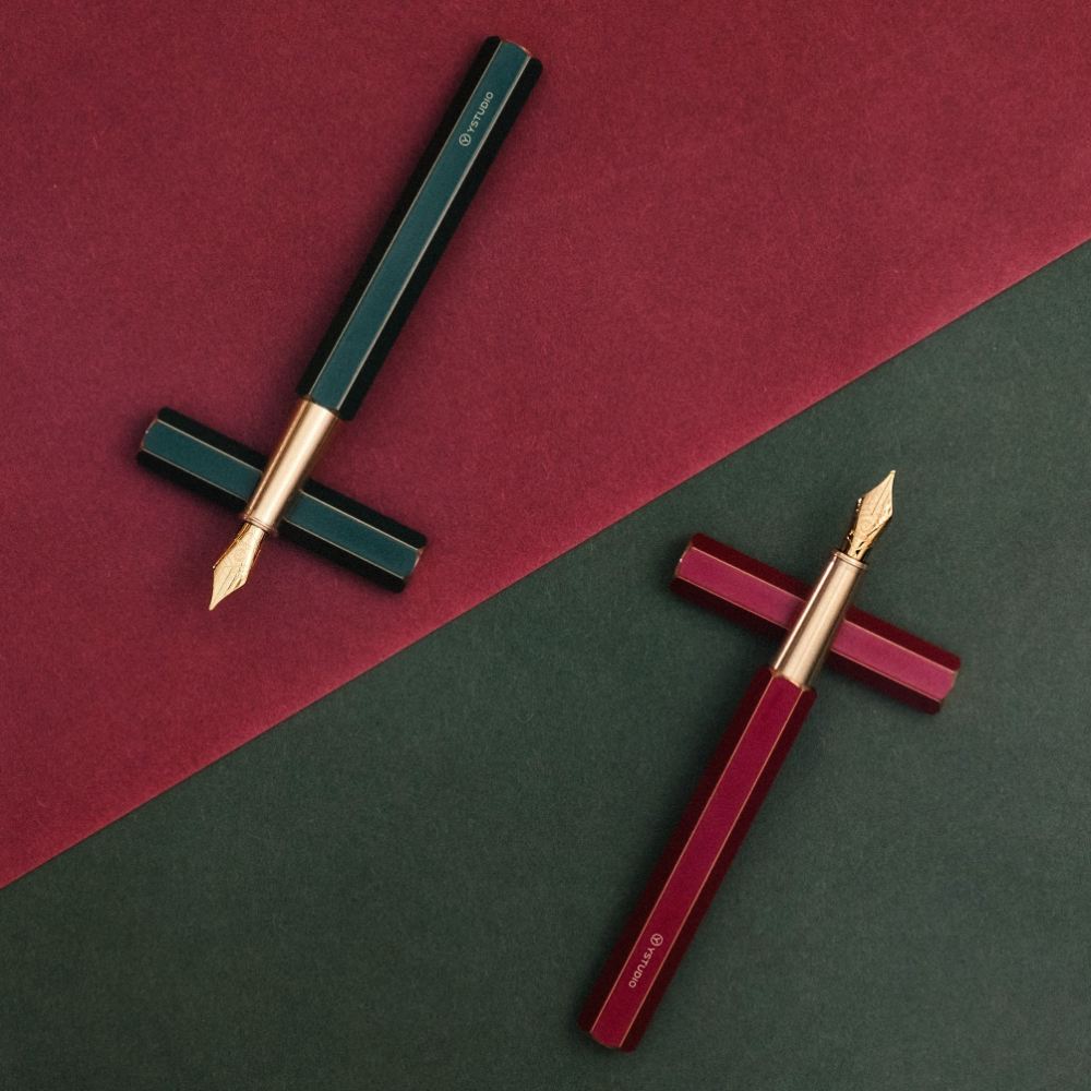 Ystudio Classic Fountain Pen 10th Anniversary Green Fountain Pen Ystudio Classic Fountain Pen 10th Anniversary Green Fountain Pen