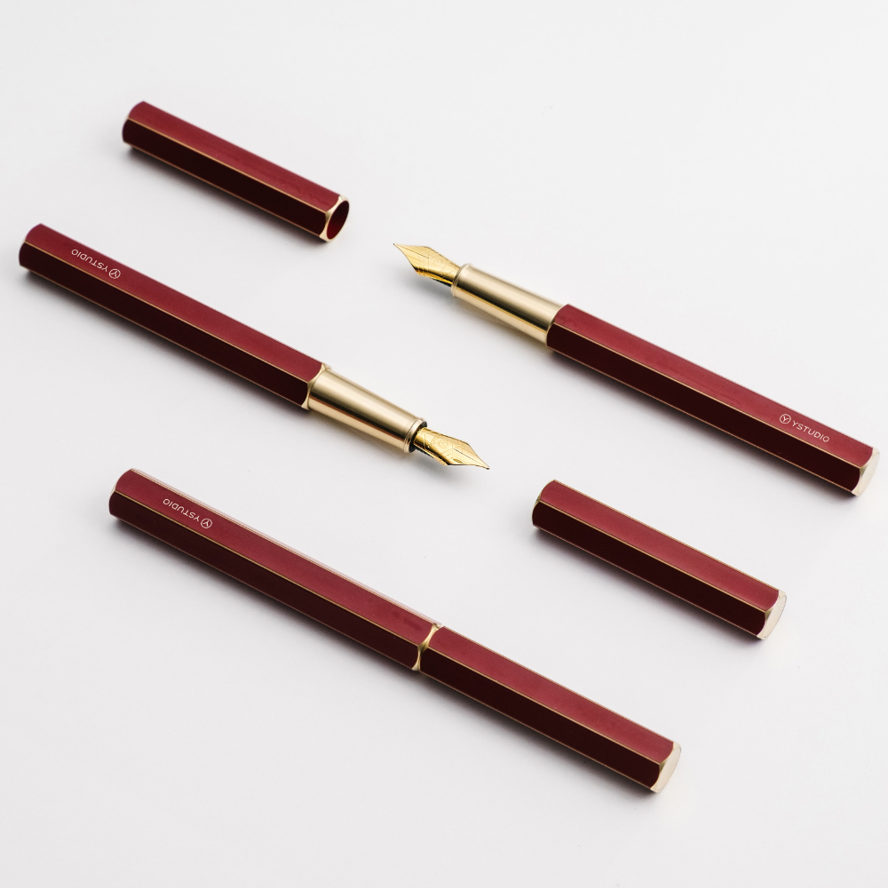 Ystudio Classic Fountain Pen 10th Anniversary Red Fountain Pen Ystudio Classic Fountain Pen 10th Anniversary Red Fountain Pen