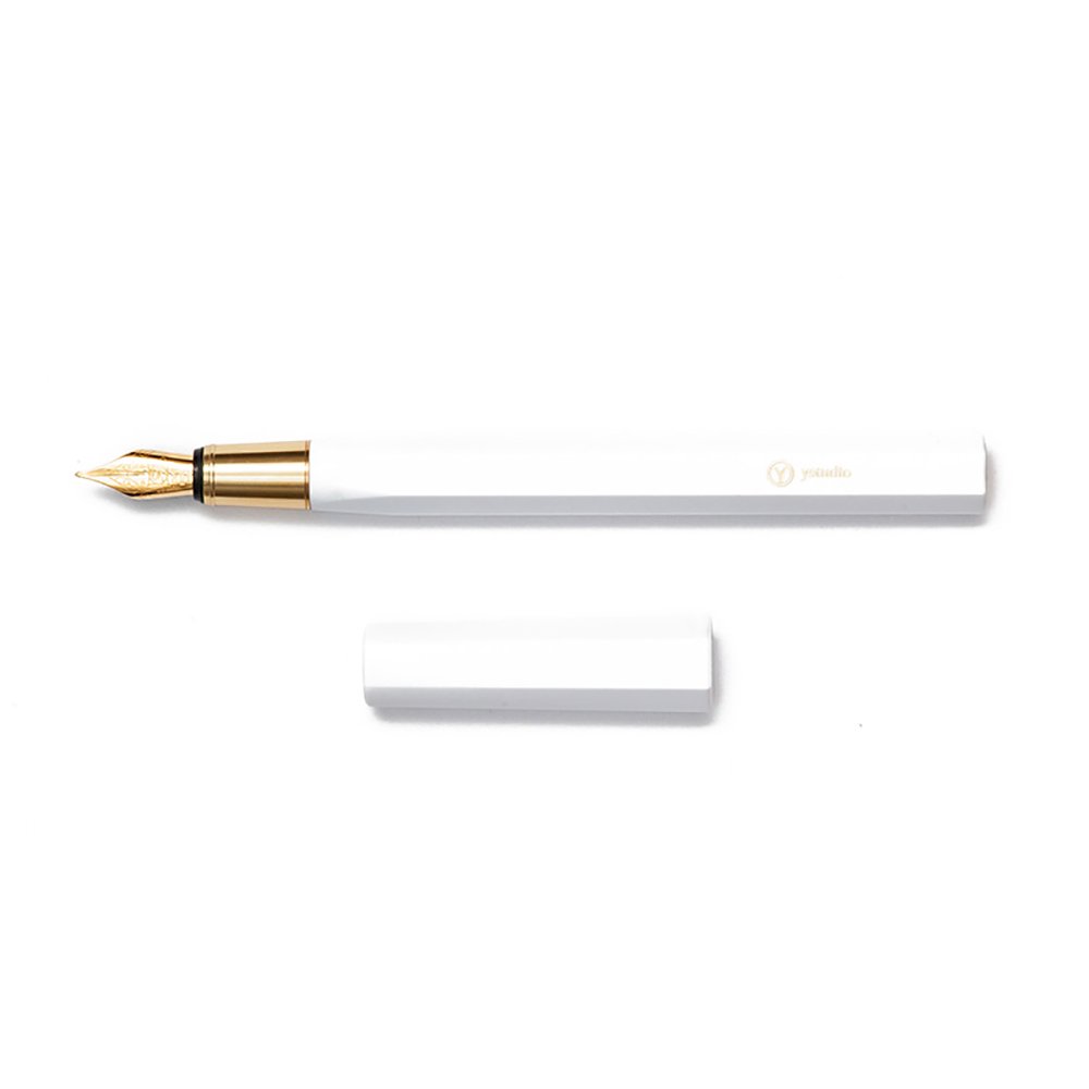 Ystudio Resin White Fountain pen